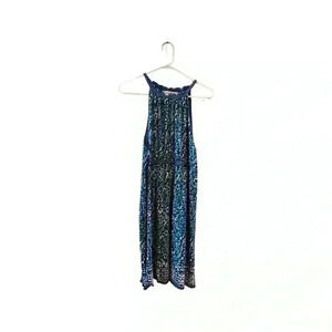 NWT WOMENS MAX STUDIO BLUE HALTER NECK SUMMER DRESS SIZE XL MSRP $118.